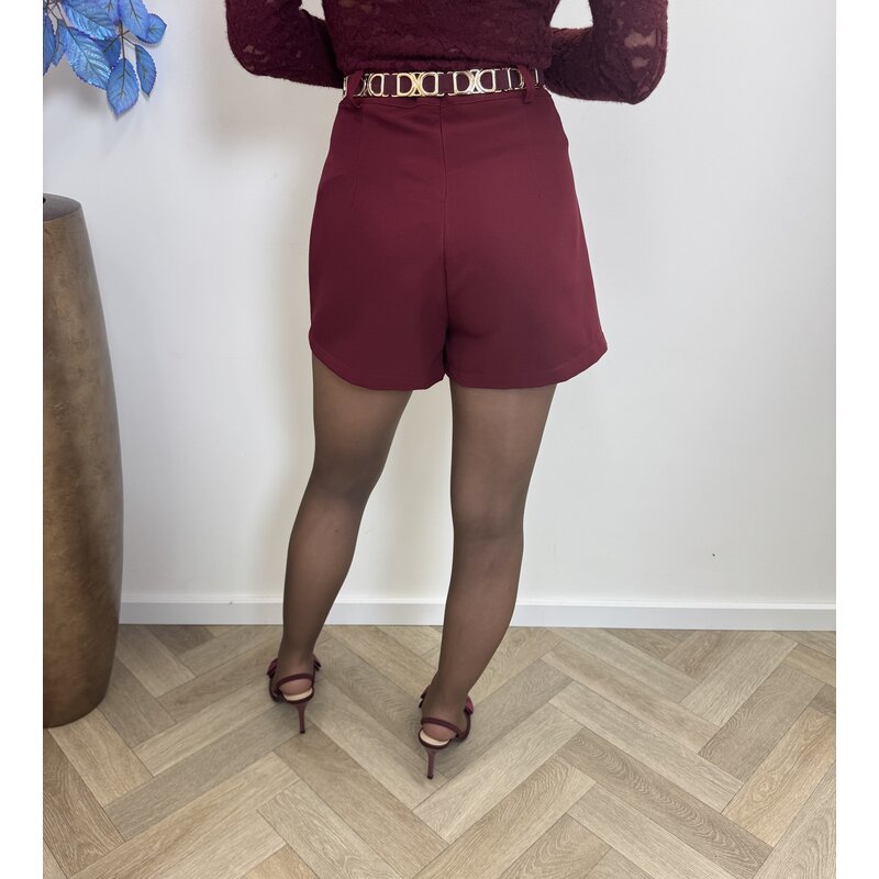 basic skort overslag m322 bordeaux