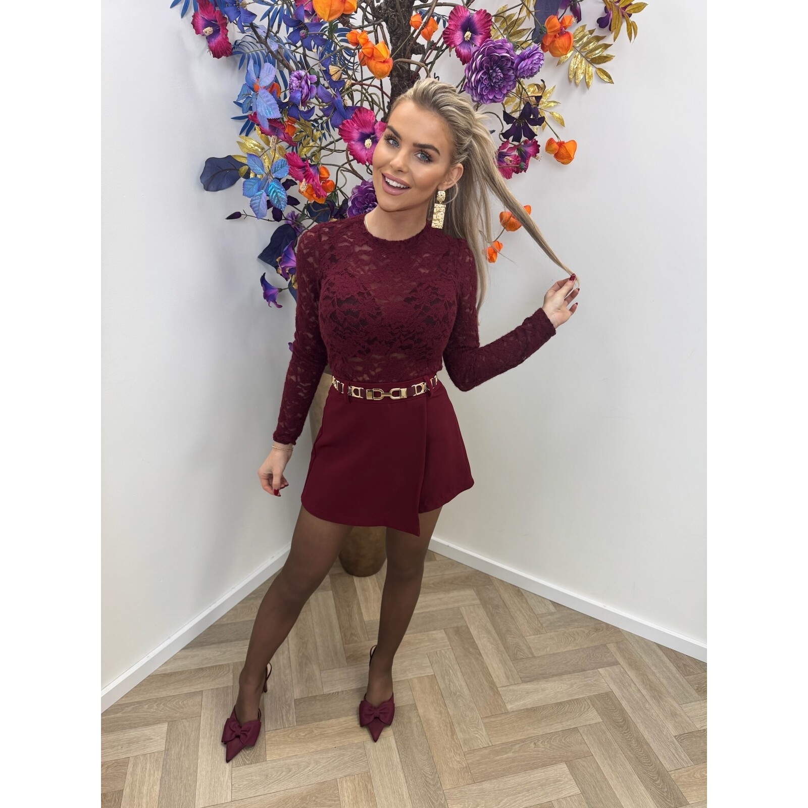 top lace Florida hs10035 bordeaux