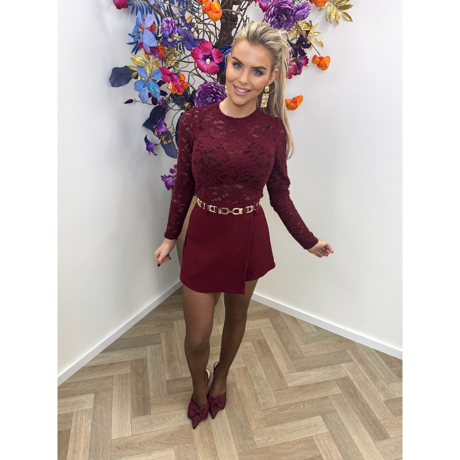 top lace Florida hs10035 bordeaux