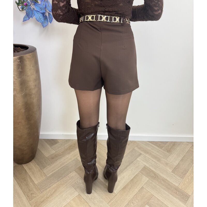 basic skort overslag m322 choco