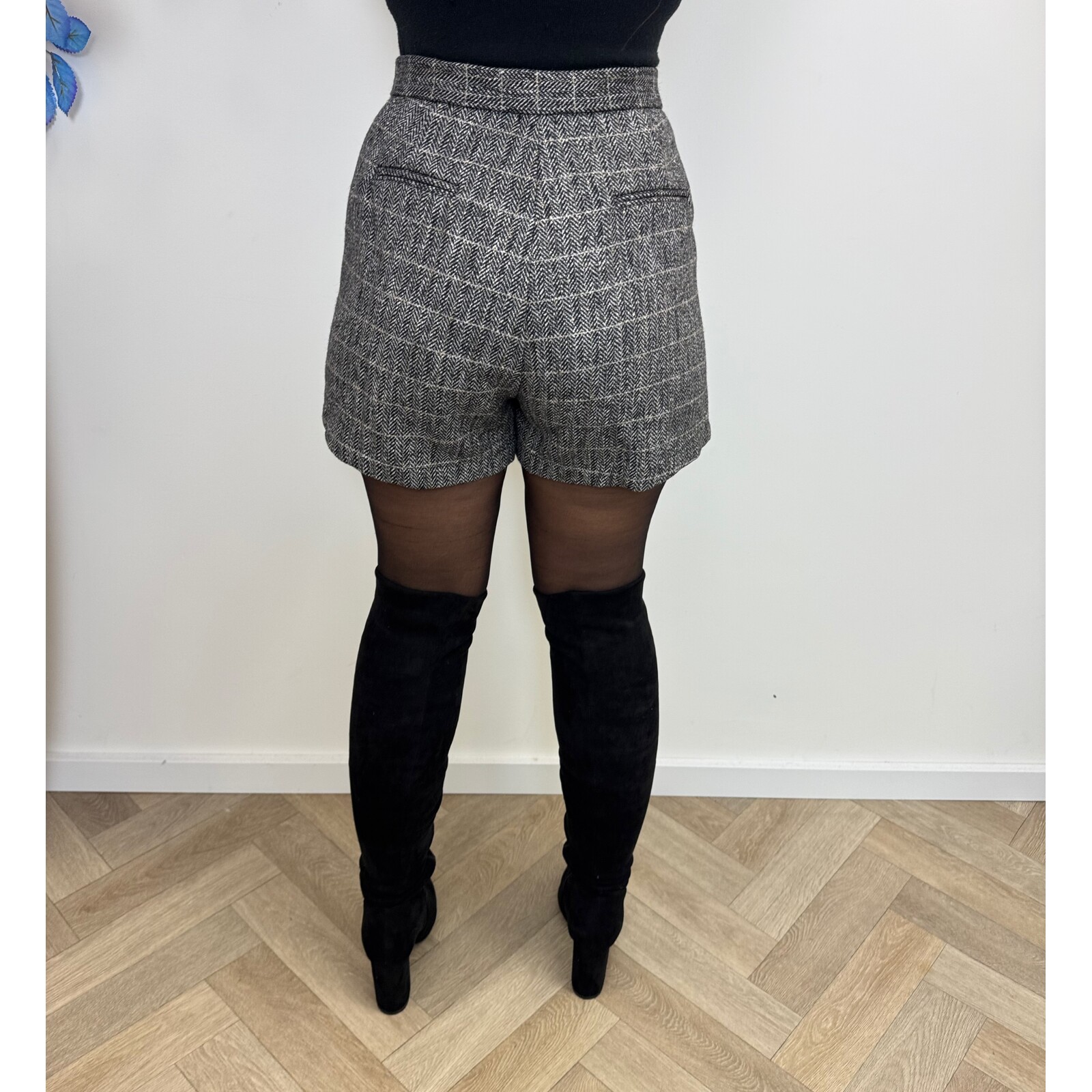 Tweed short Donna Black 3234