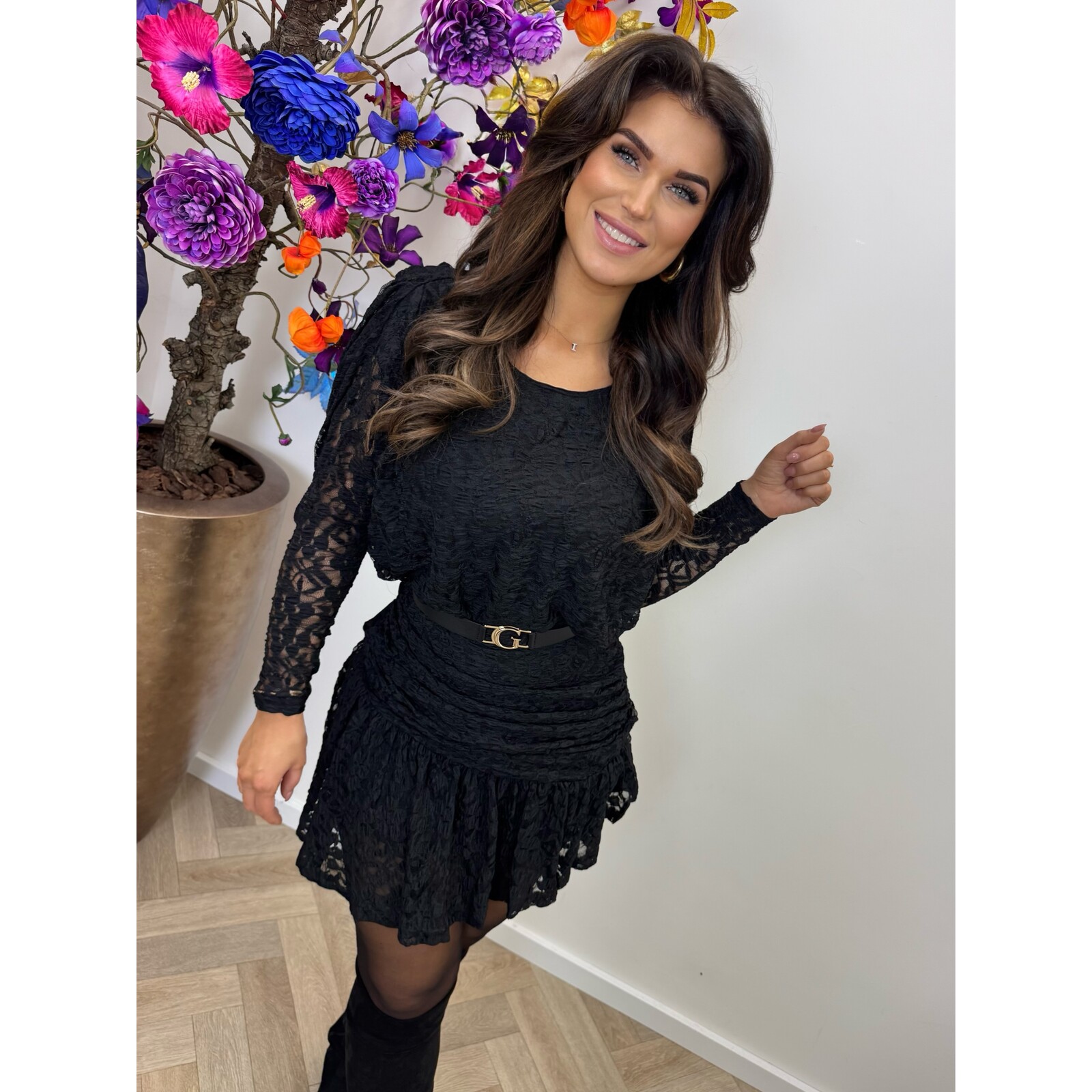 Dress Rosy Lace 9298 Black