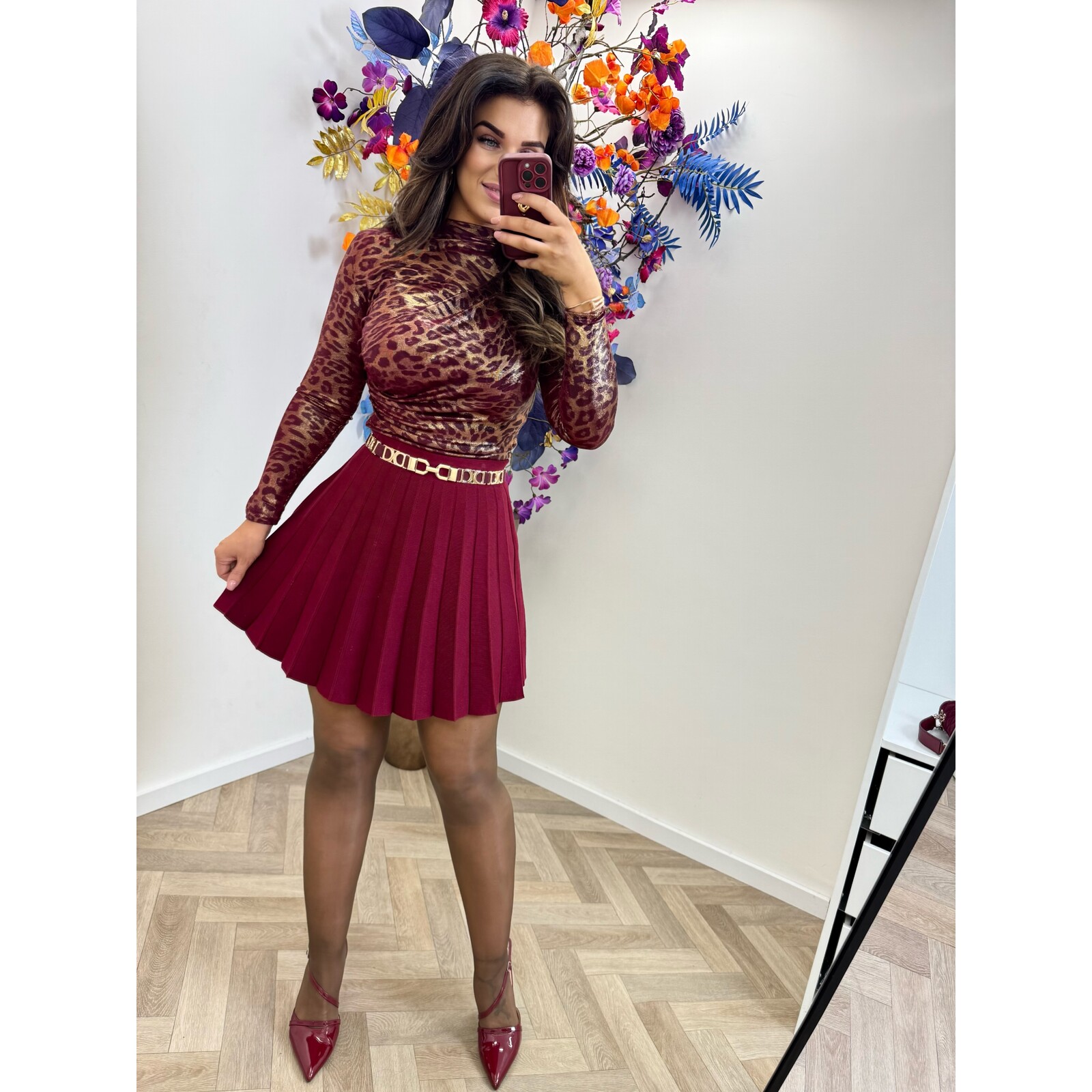 Body leopard Glam 25729 Bordeaux