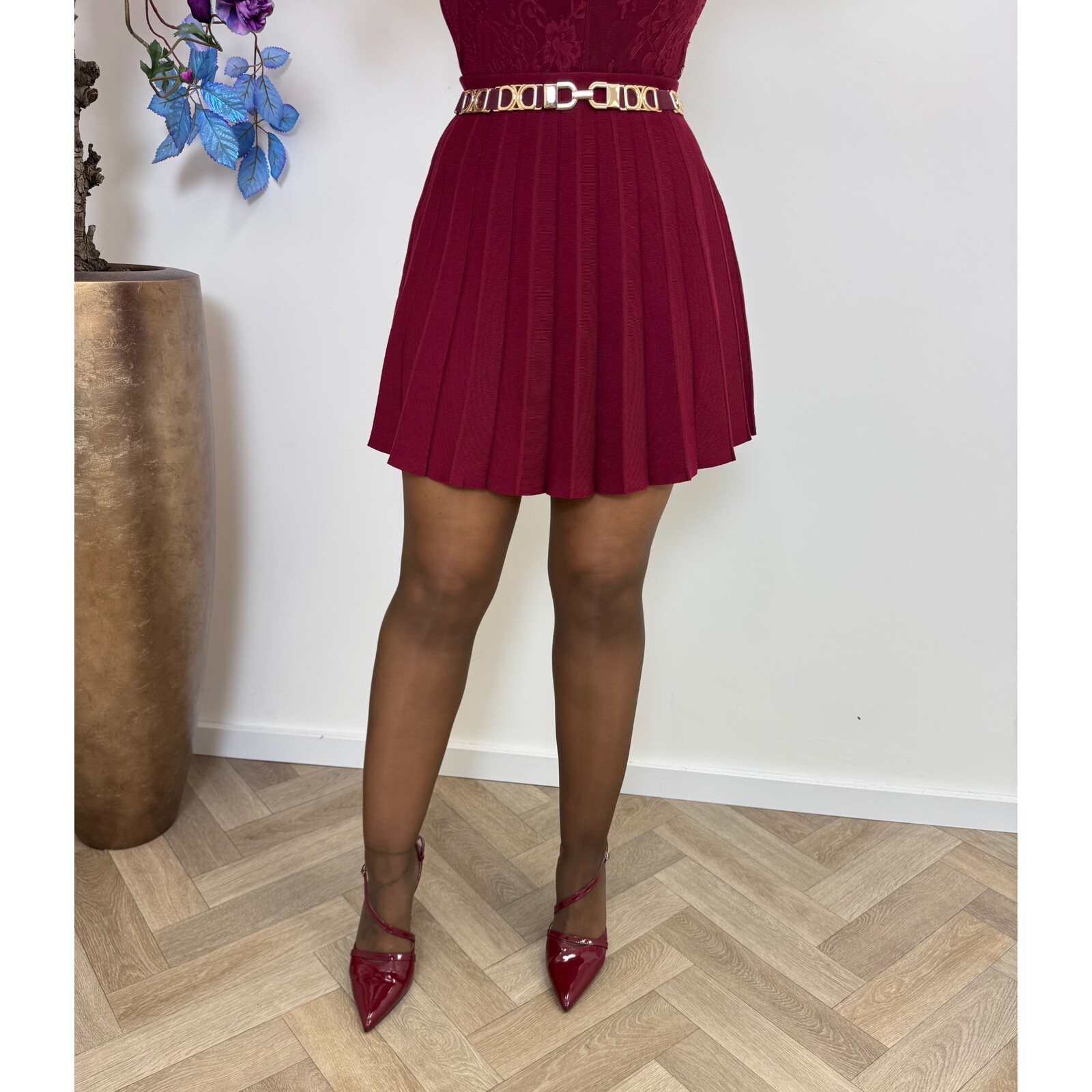 Basic skirt Yumi QX68 Bordeaux