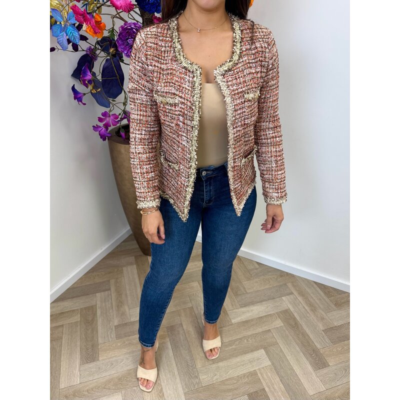 Tweed blazer Bella Beige FM2556