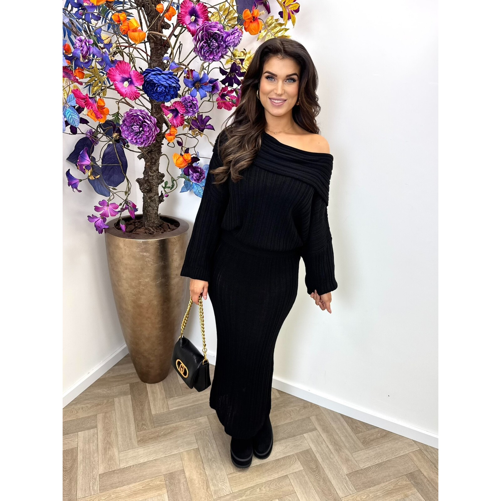 2 delige set so look black