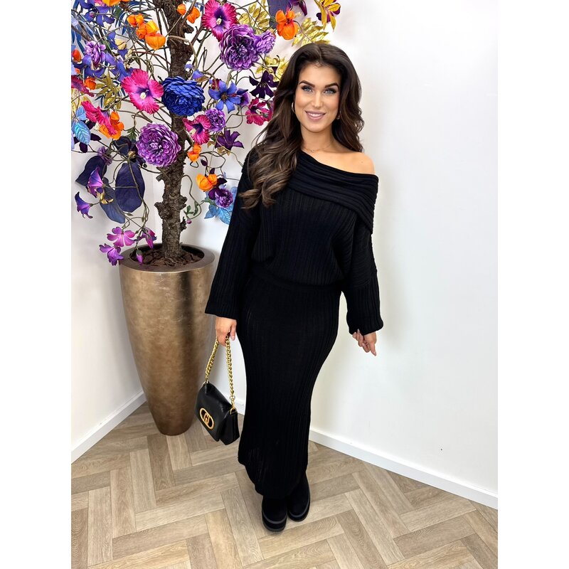 2 delige set so look black