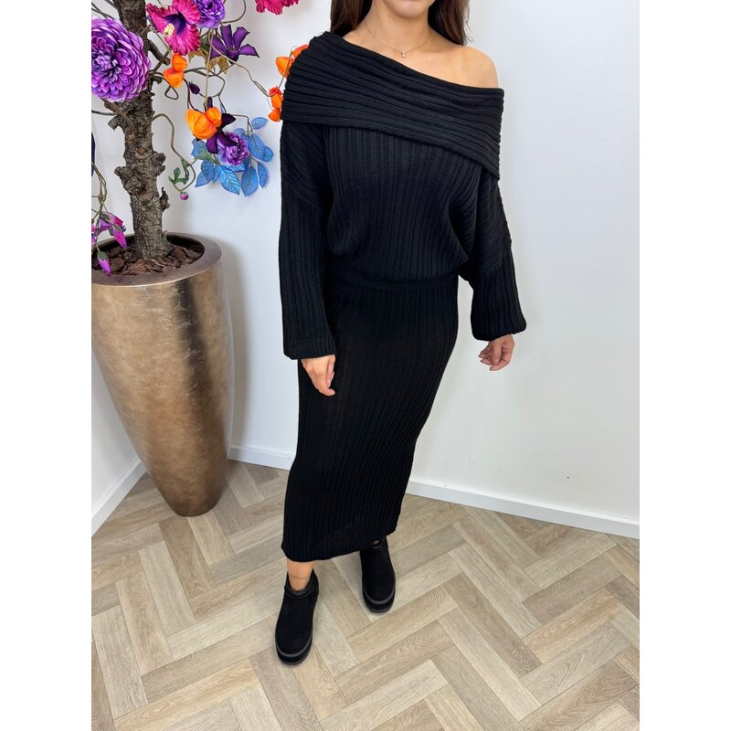 2 delige set so look black