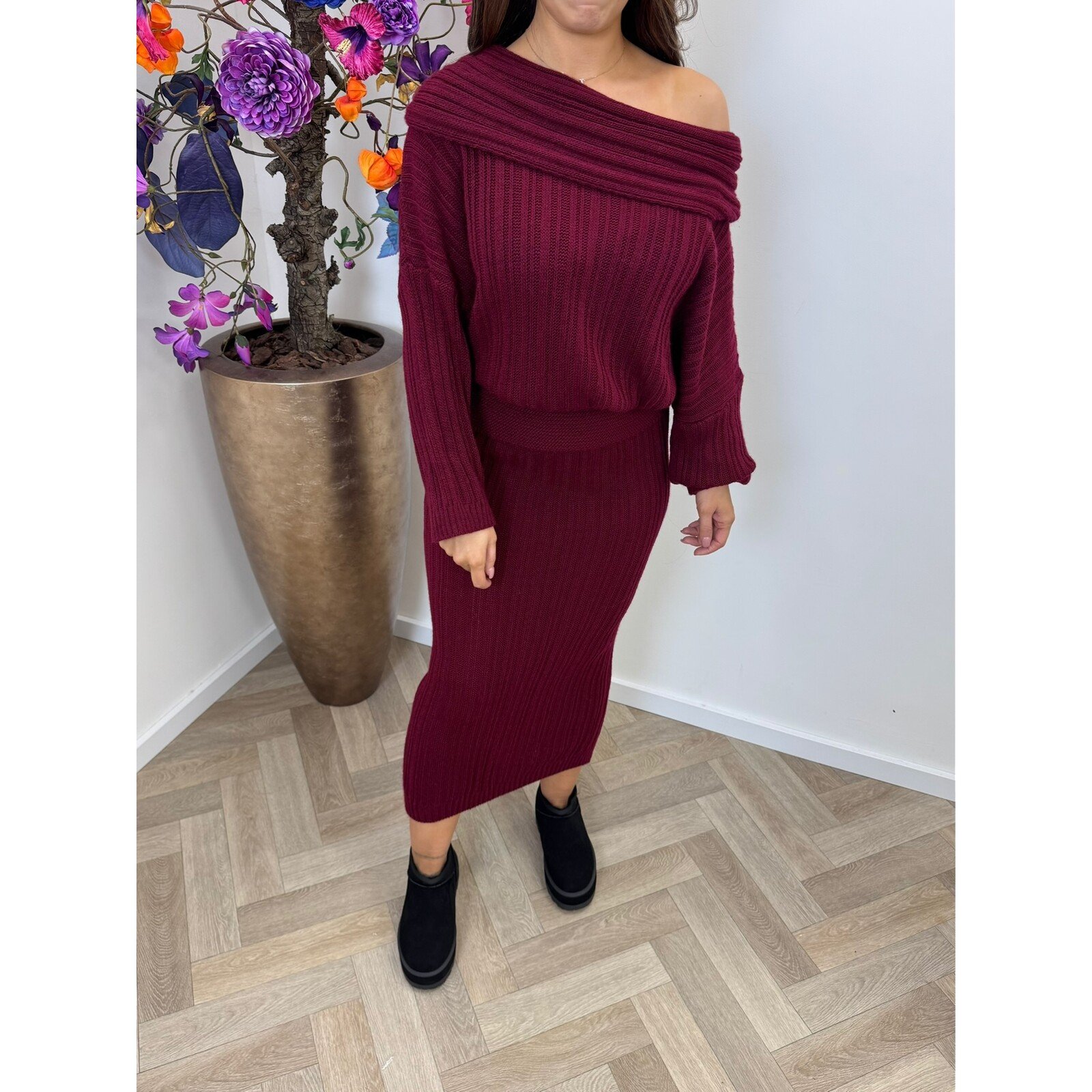 2 delige set so look bordeaux