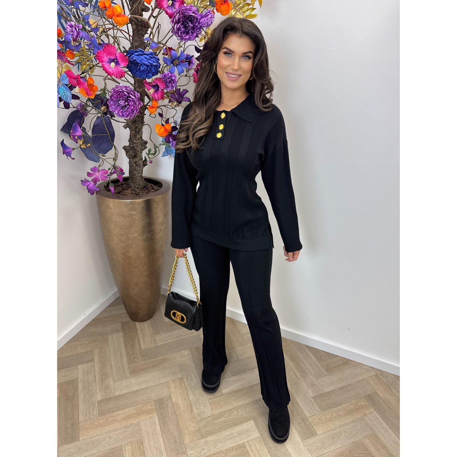 2 delige set Goldie black H-2613