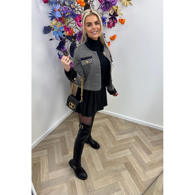 Tweed Jacket Jacky Black 23304