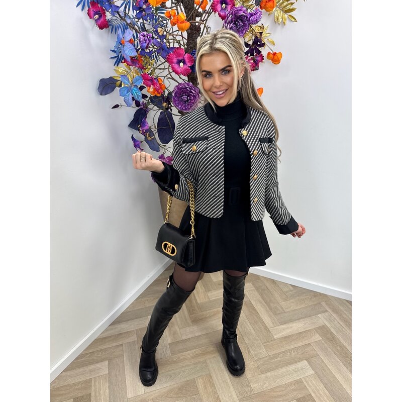 Tweed Jacket Jacky Black 23304