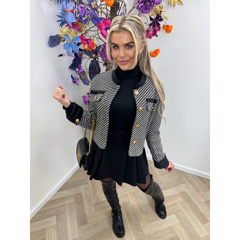 Tweed Jacket Jacky Black 23304