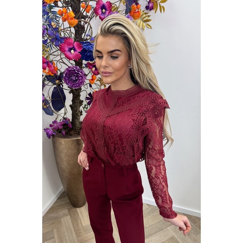 Lace Top Jolie Wine 2111