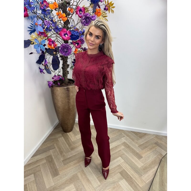Lace Top Jolie Wine 2111