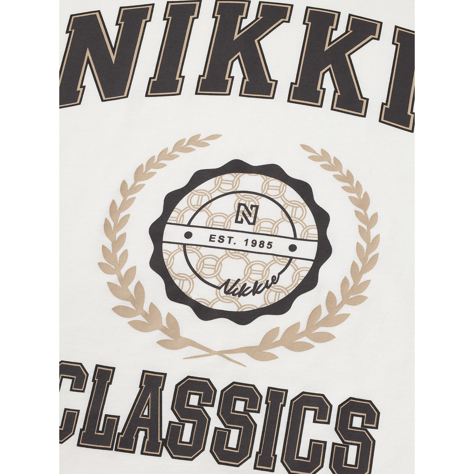 Nikkie T-shirt Odessi Star White Nikkie
