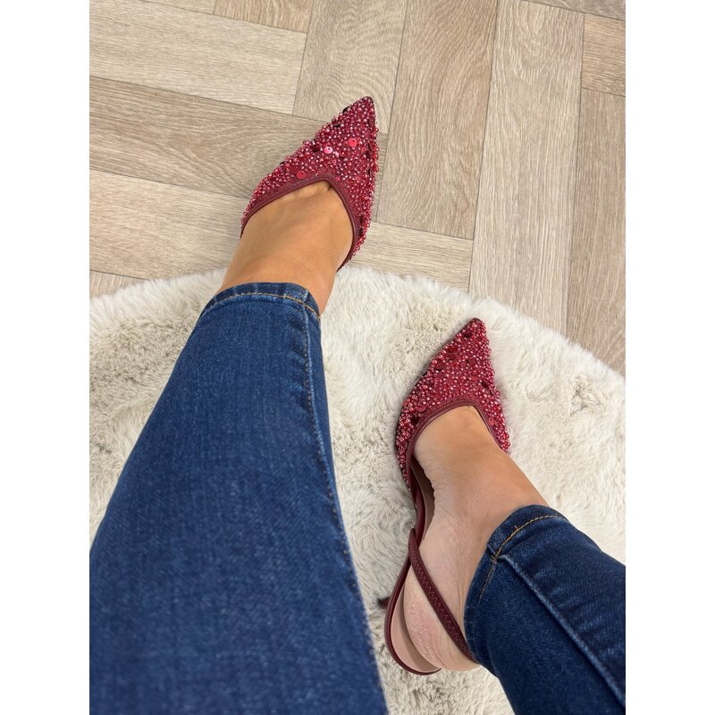 Party heels paillette 308-18 Wine
