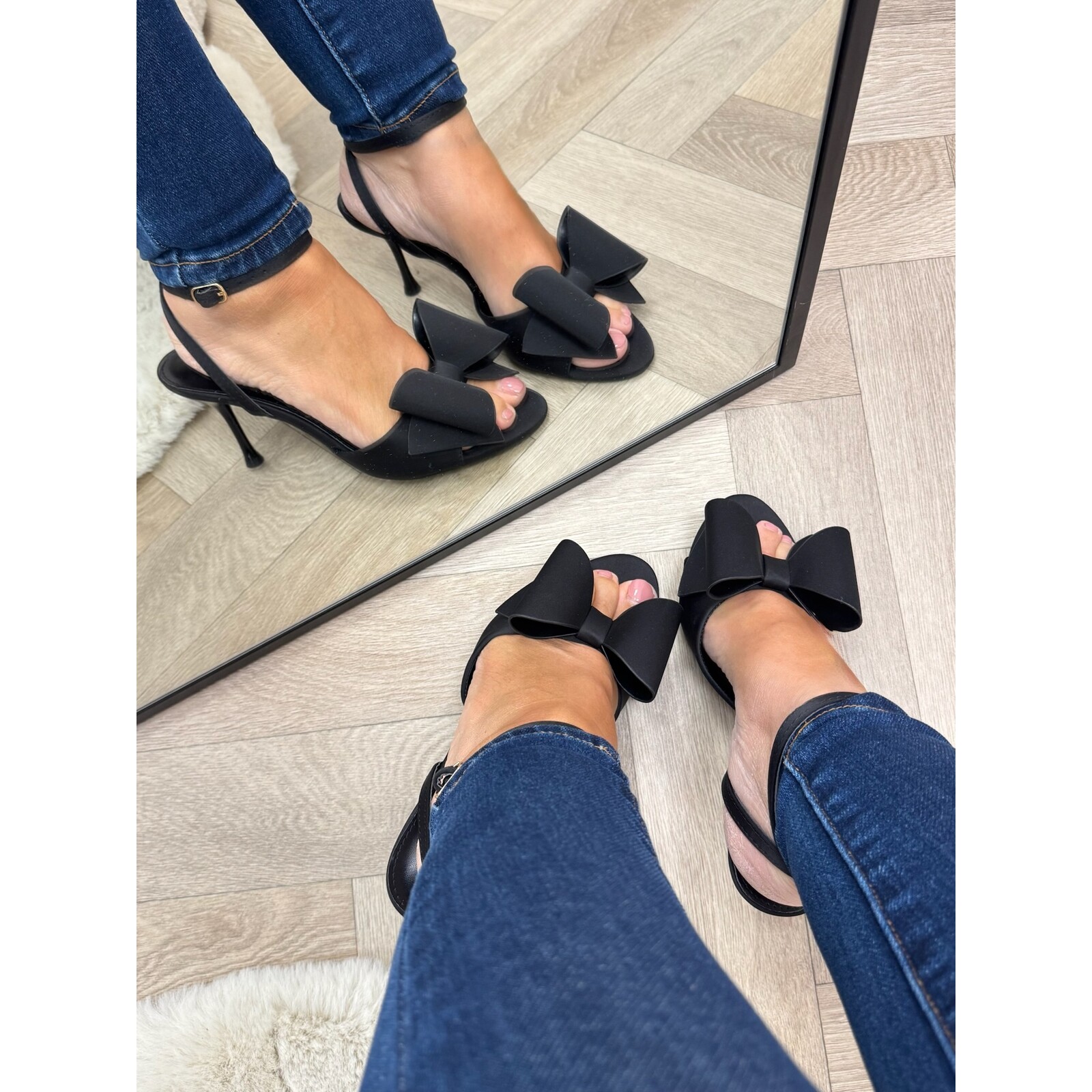 Heels Bow Jill Black BCY9815