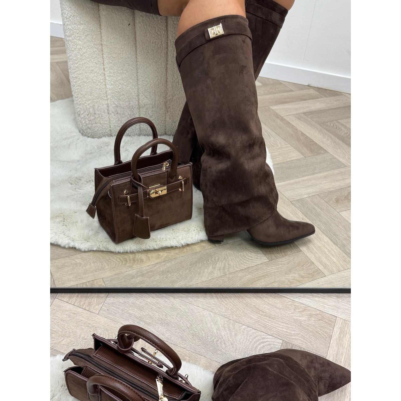 Laars Jill Suede Choco DES8063S