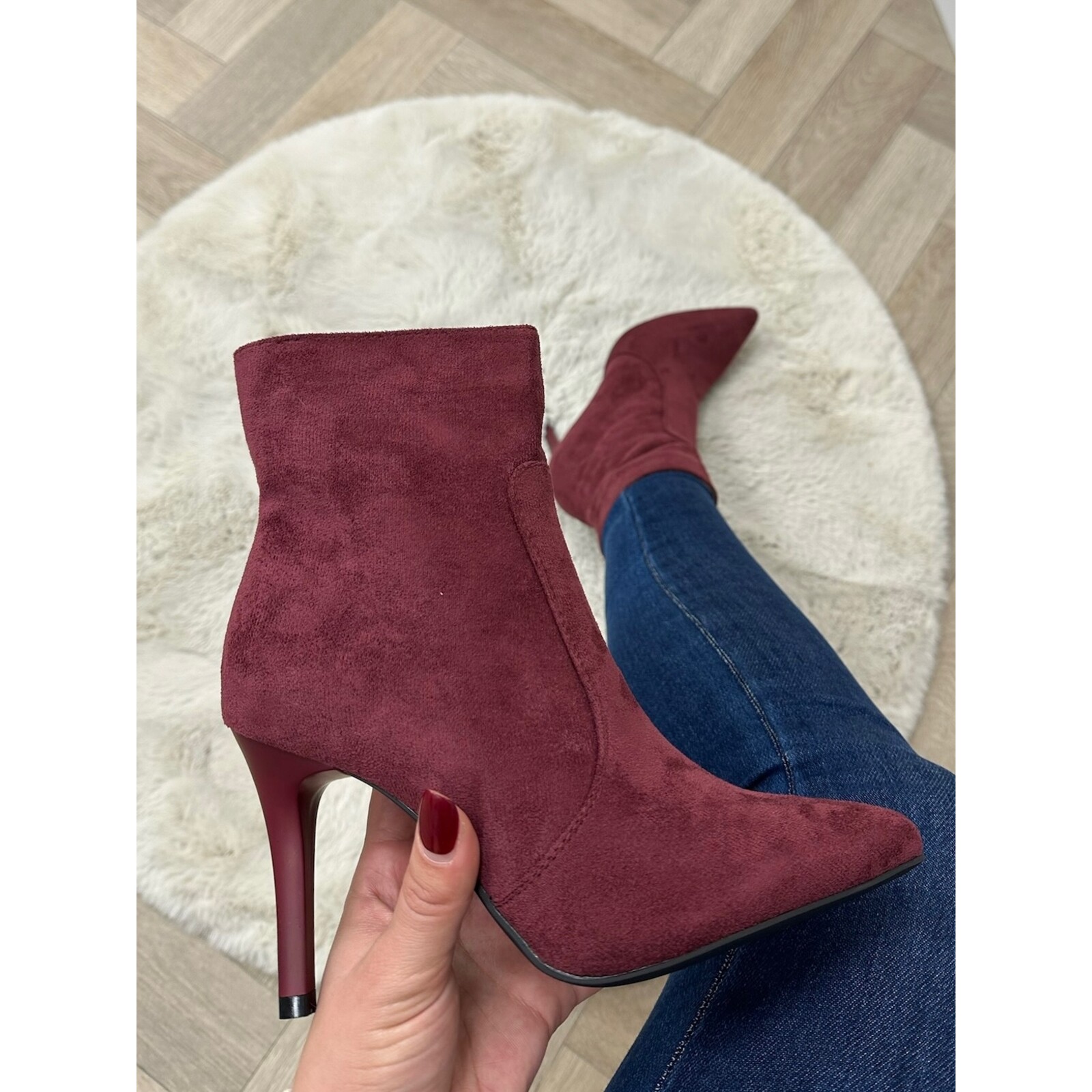 Hak laars Suede Gina DES610S Wine