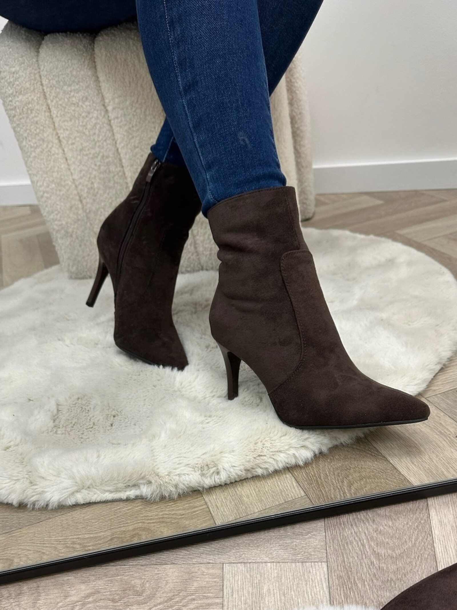 Hak laars Suede Gina DES610S Choco