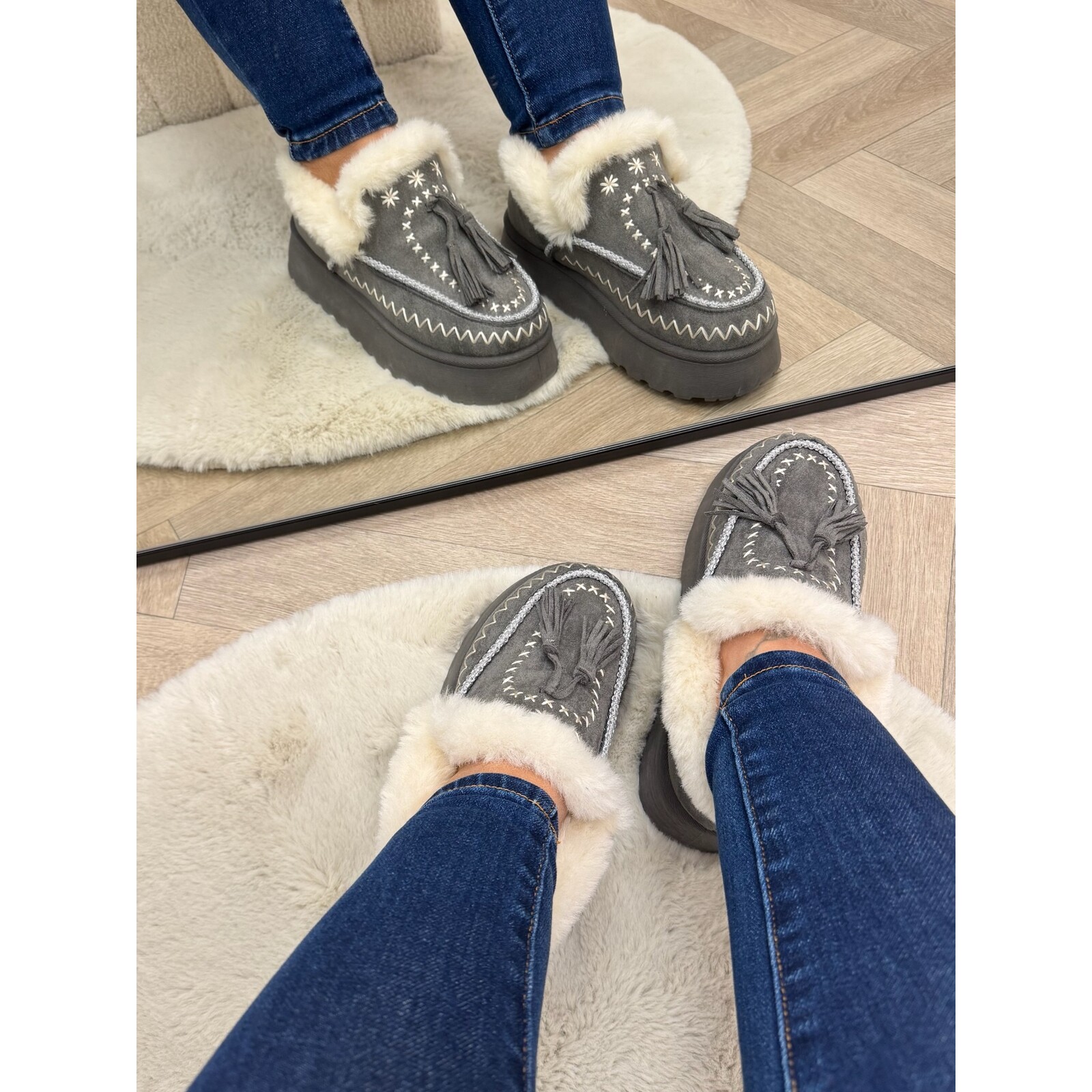 Boots Uggie Hailey HEY-556 Grey