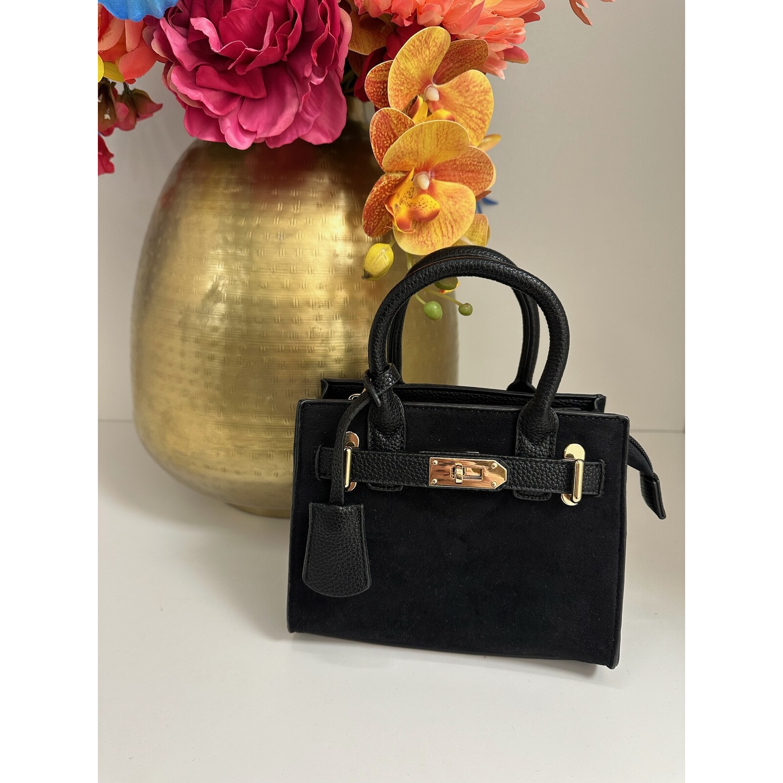 Suede bag Kelsy Black