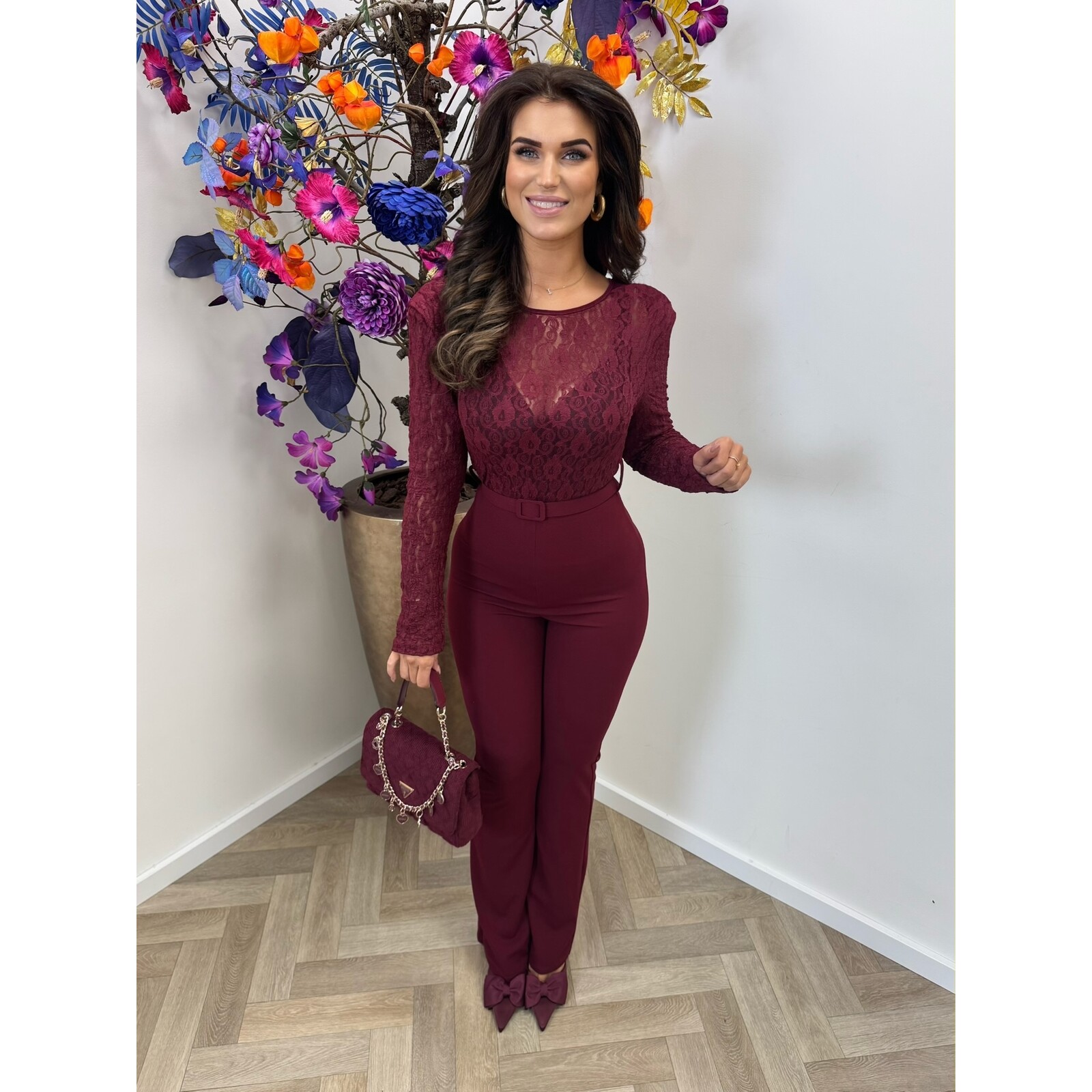 Jumpsuit Sita Lace Bordeaux