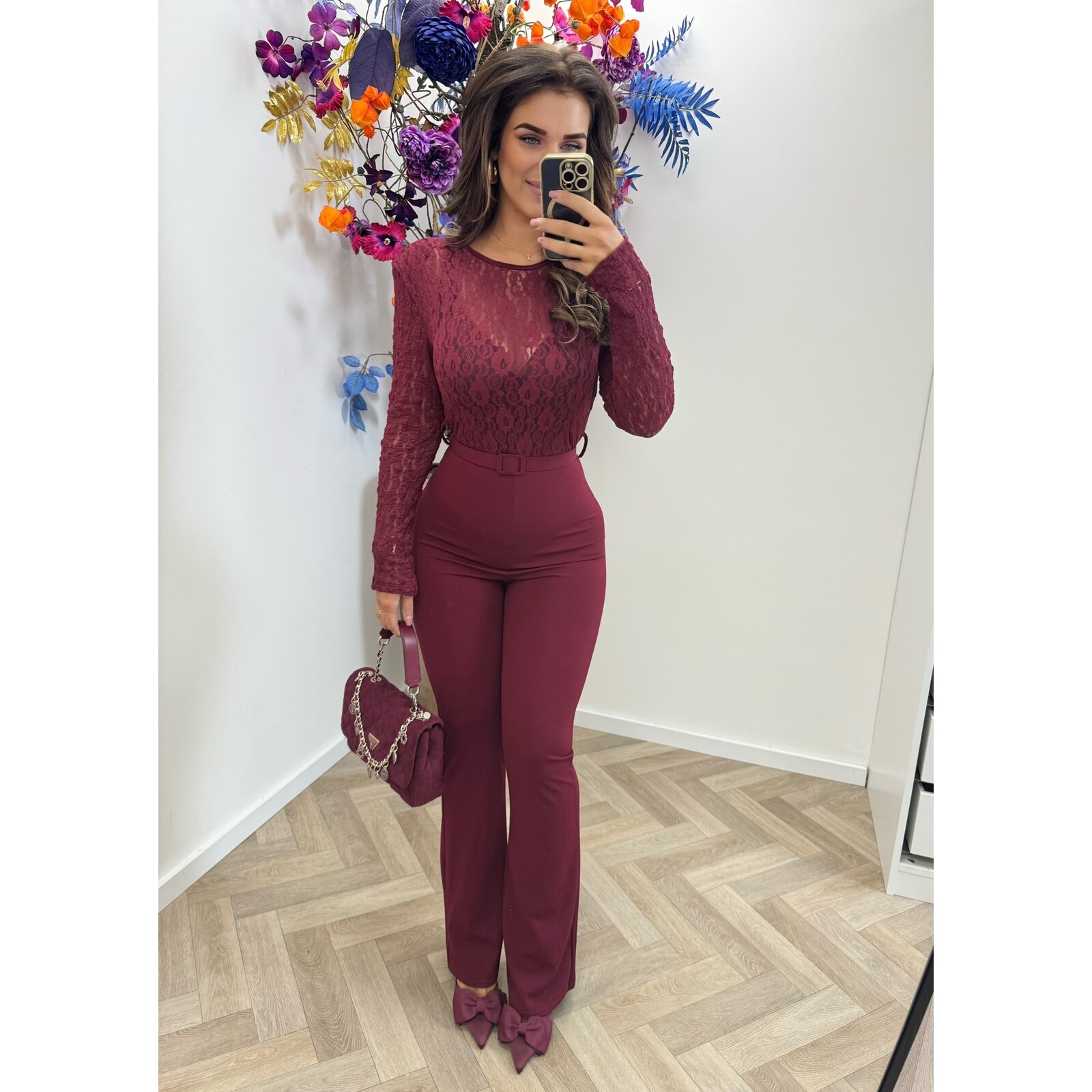 Jumpsuit Sita Lace Bordeaux