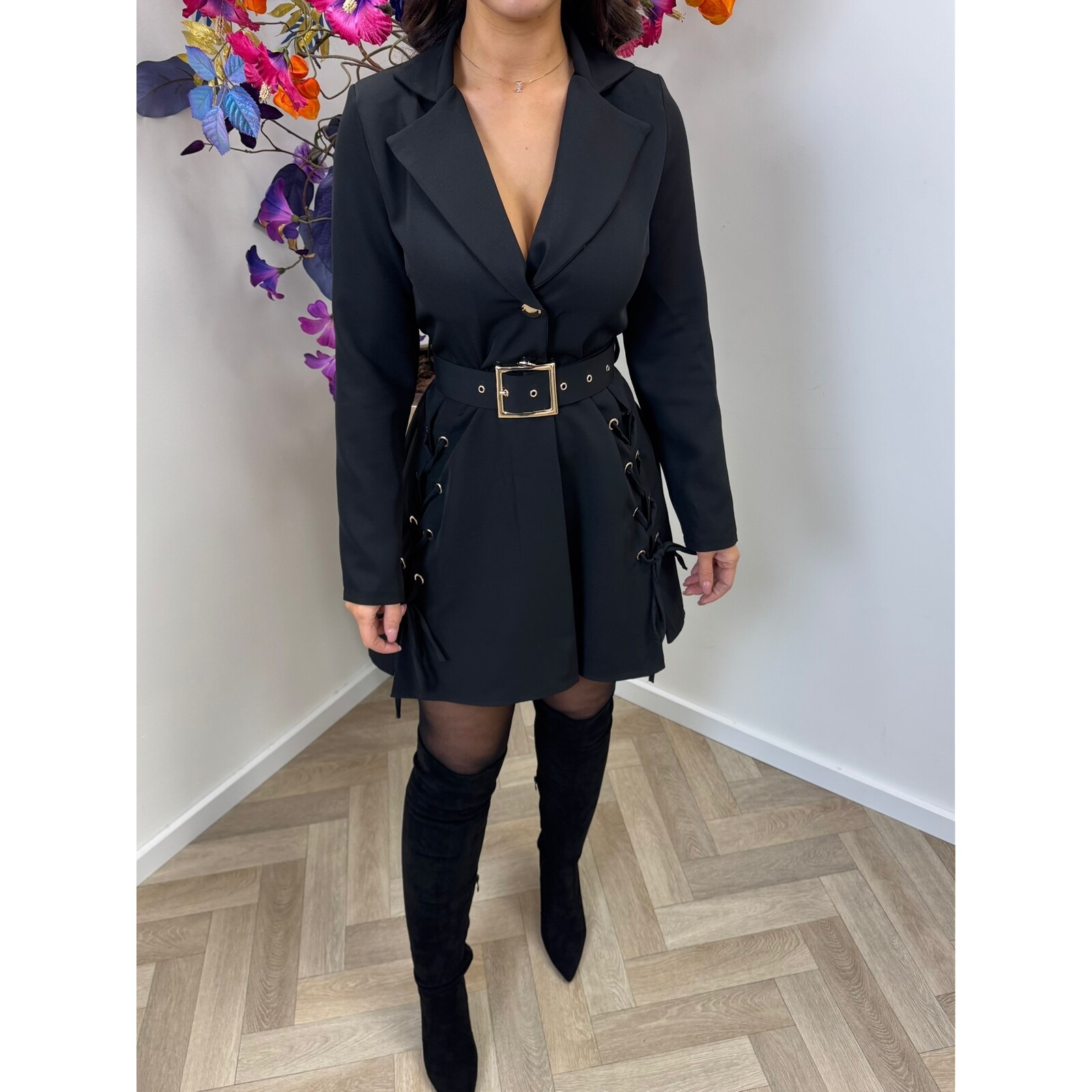 Dress Missy peplum  Black