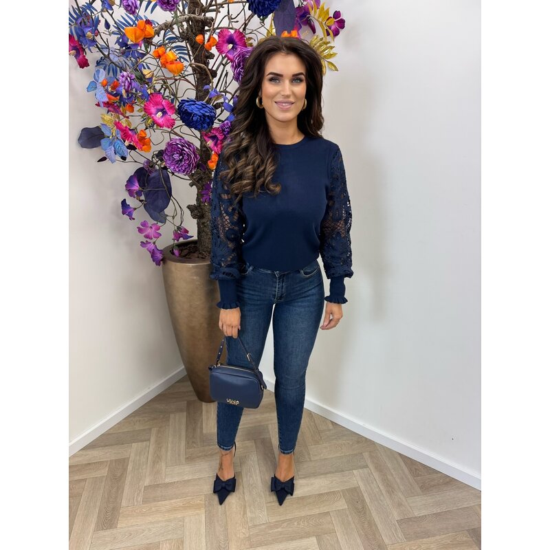Top Macie Lace M8520 Navy