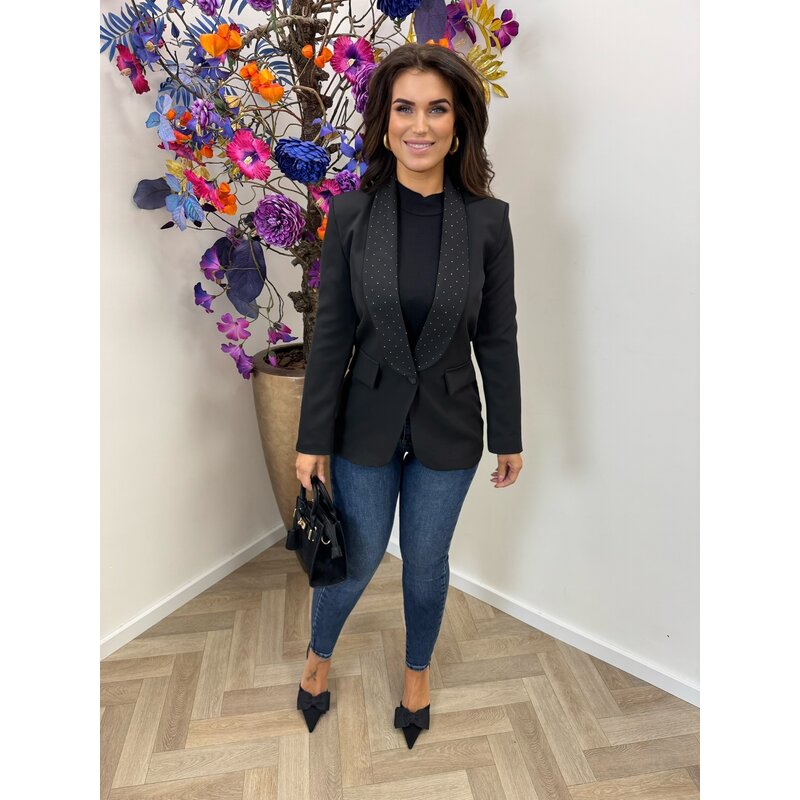 Blazer mini diamonds Black