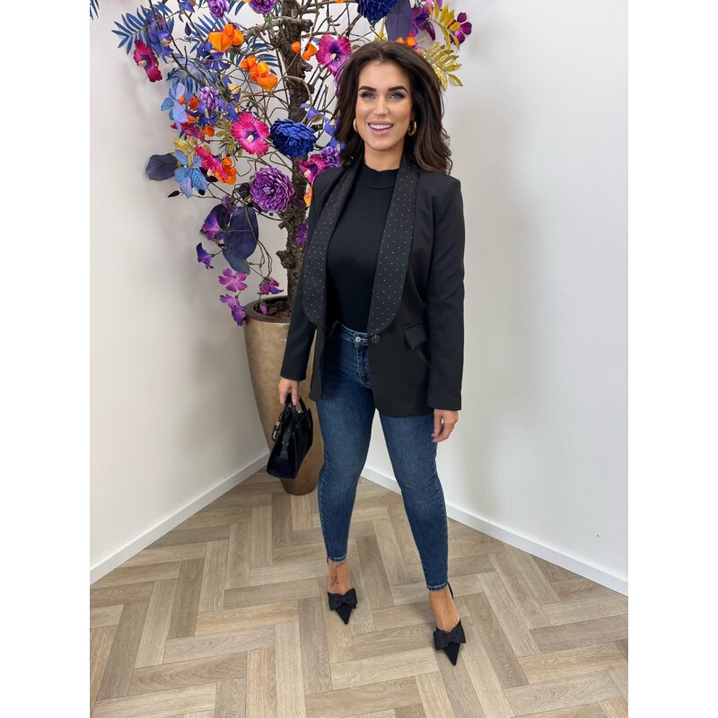 Blazer mini diamonds Black