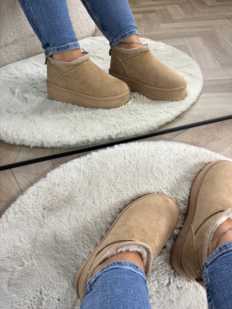 Uggies suede LT230-18 Taupe