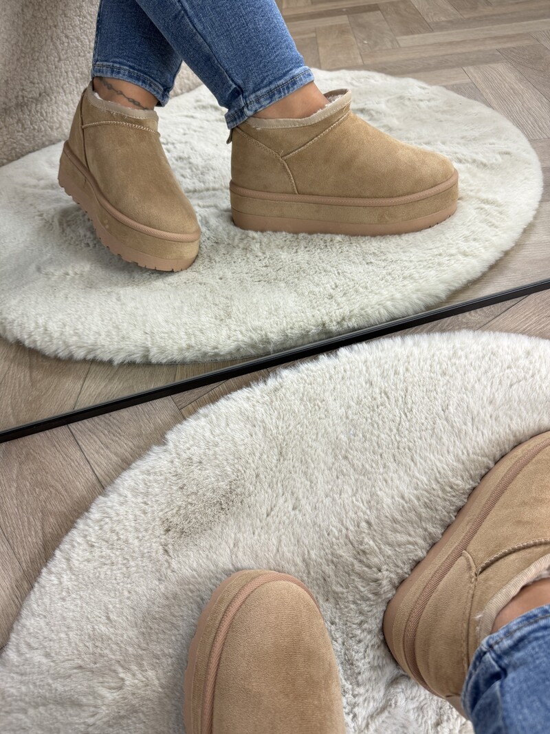 Uggies suede LT230-18 Taupe
