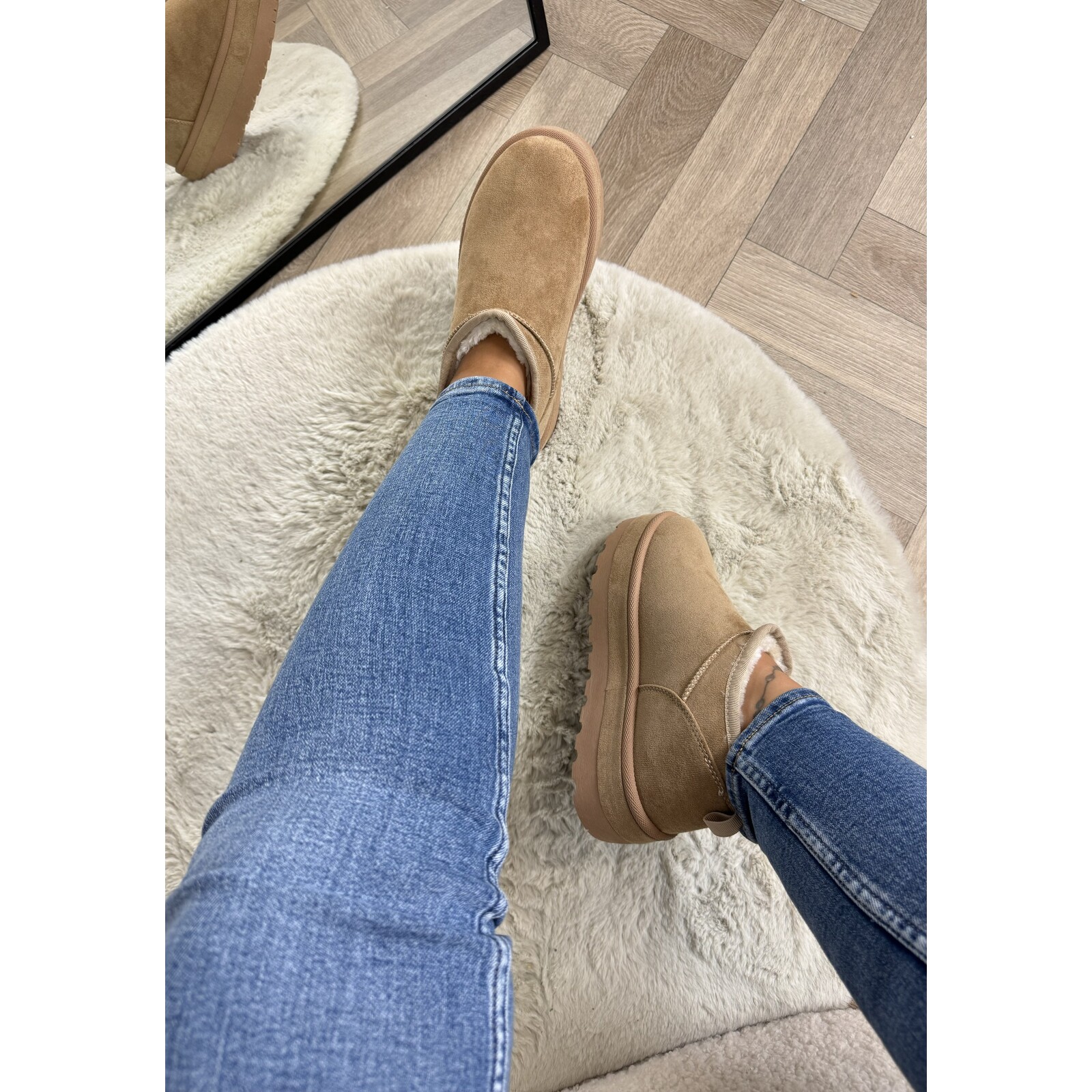 Uggies suede LT230-18 Taupe