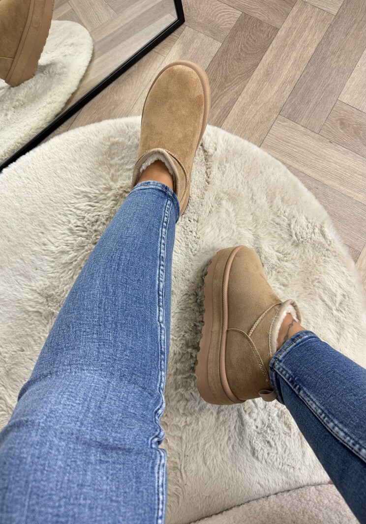 Uggies suede LT230-18 Taupe