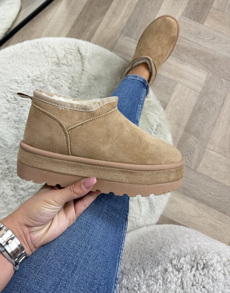 Uggies suede LT230-18 Taupe