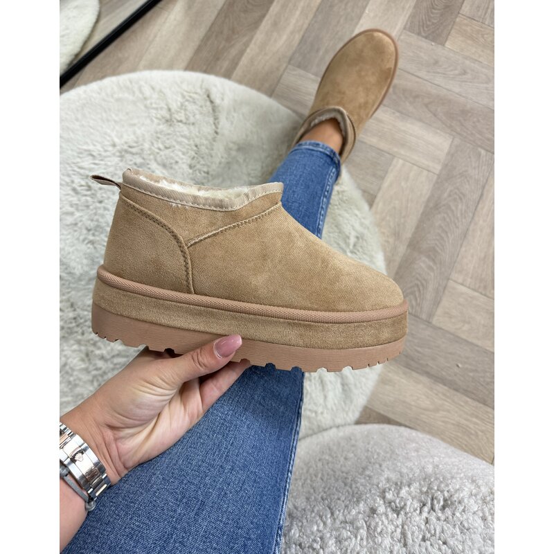 Uggies suede LT230-18 Taupe