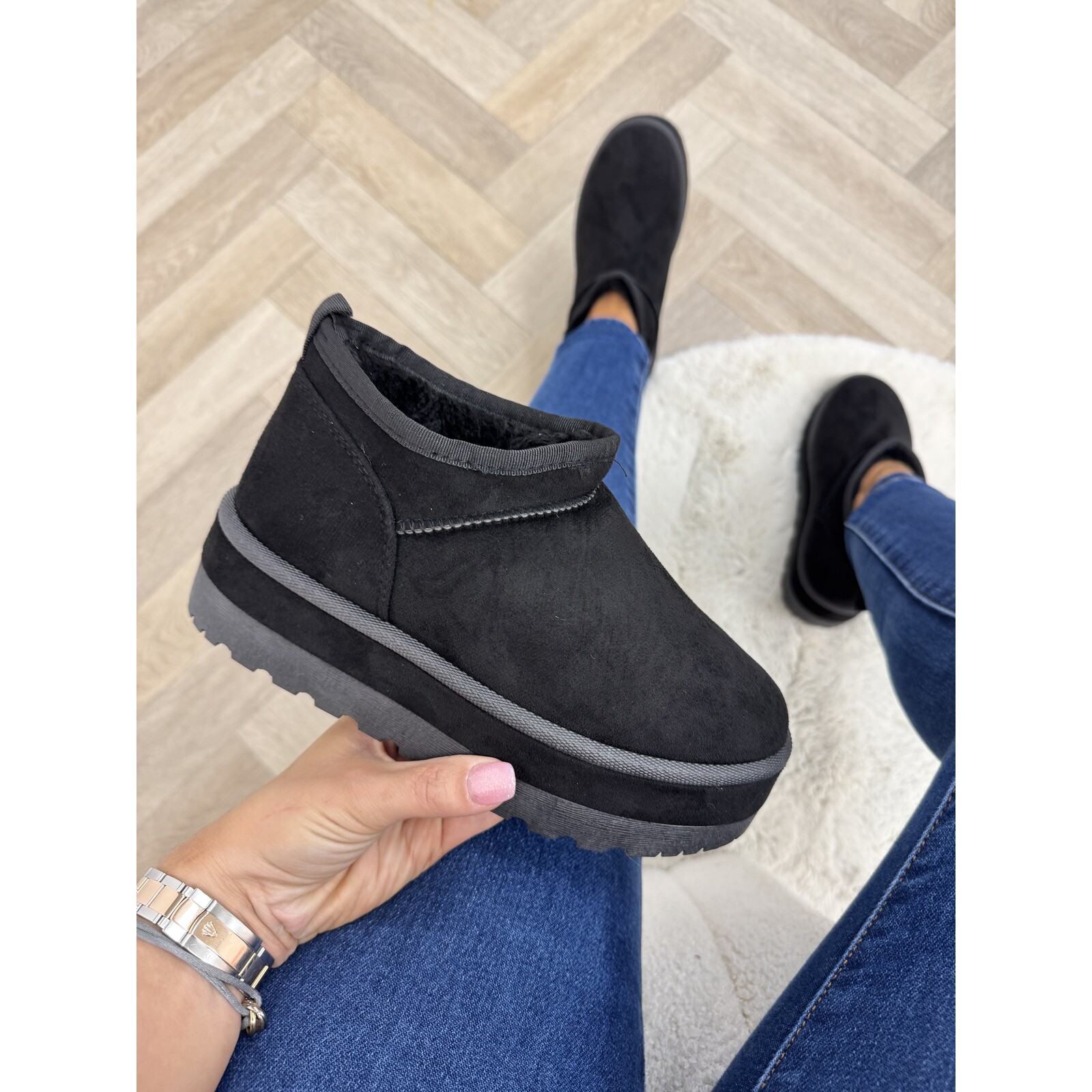 Uggies suede LT230-18 Black