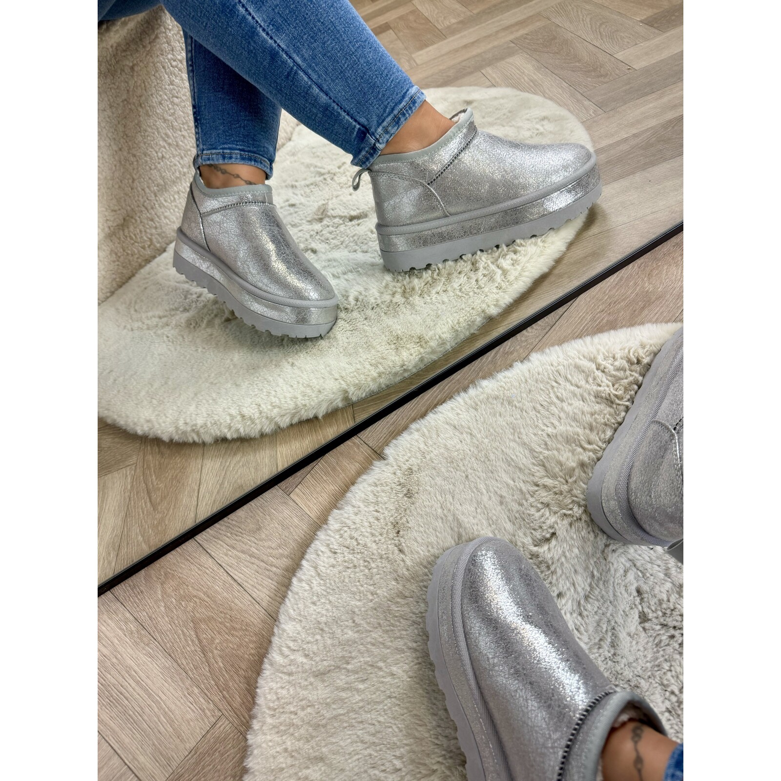 Uggies suede LT230-18 Silver