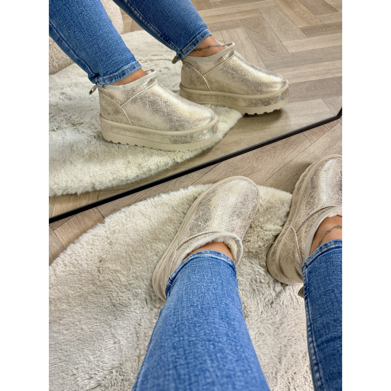 Uggies suede LT230-18 Gold