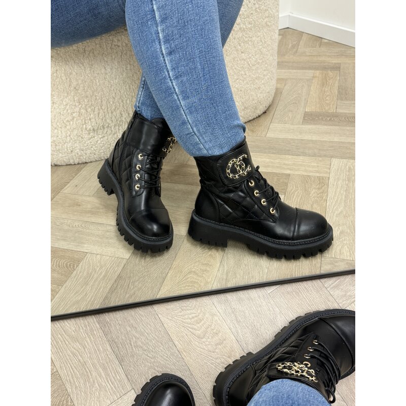 Boots Donna Leder Gold H21-73