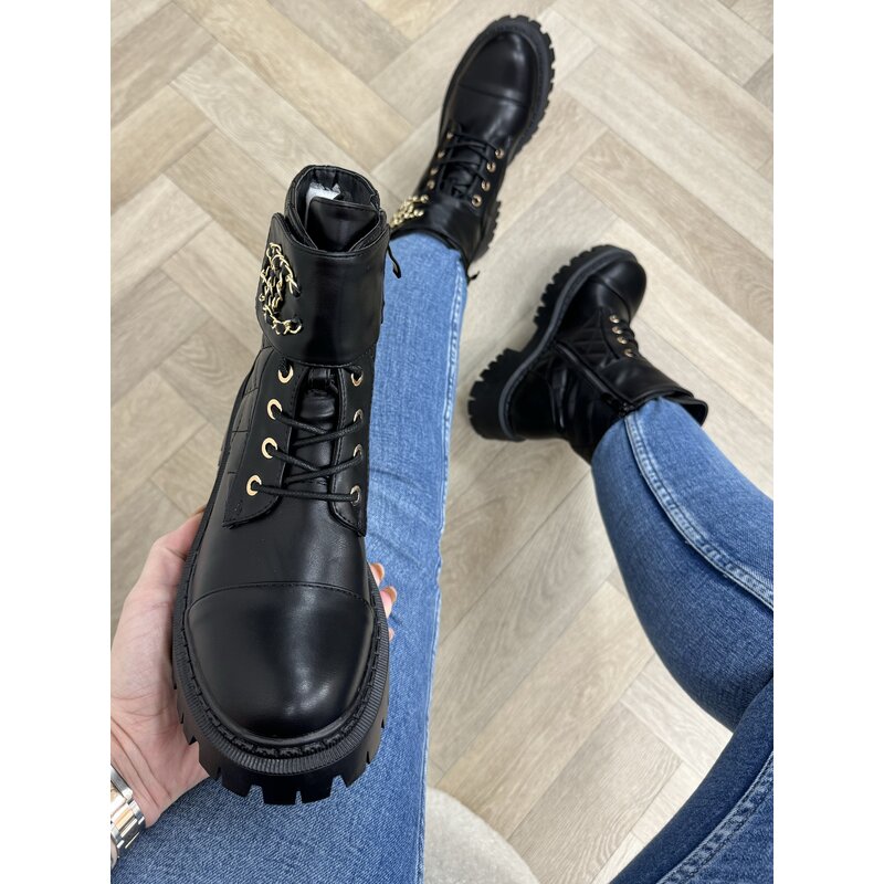 Boots Donna Leder Gold H21-73