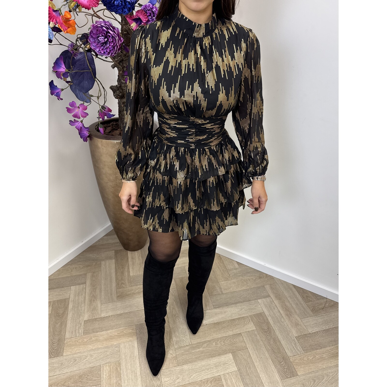 Dress Goldie Black cy4582a