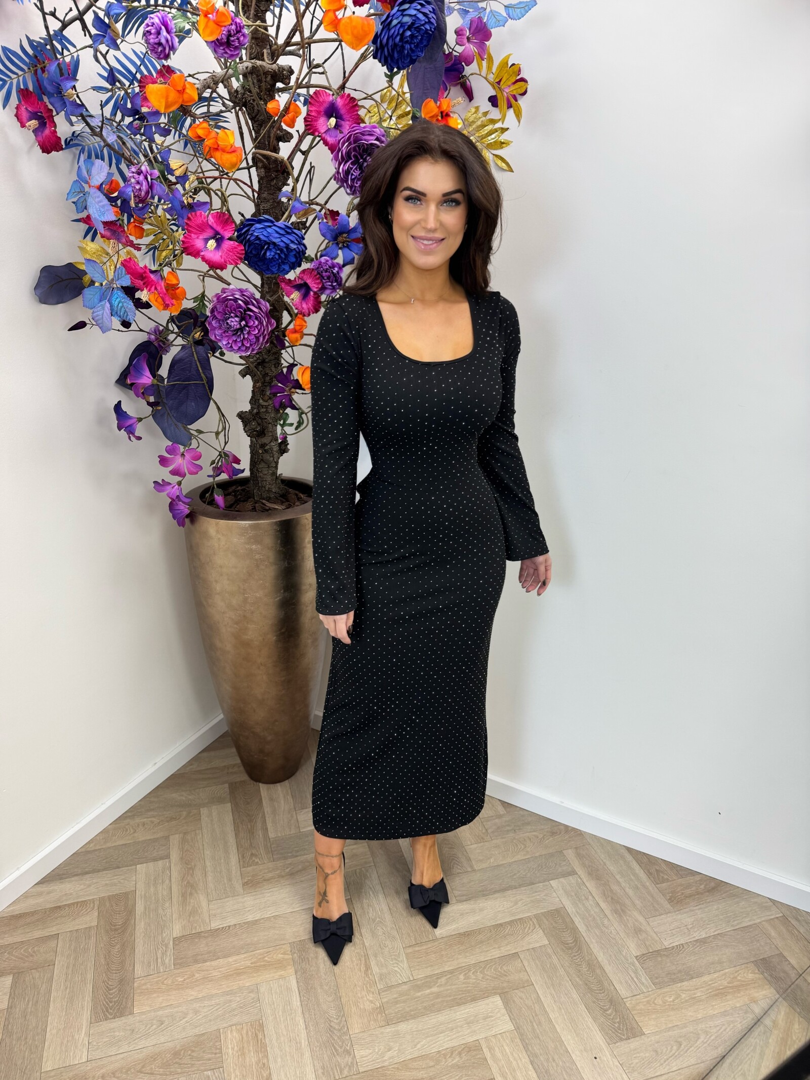 Long Dress Full mini Diamonds