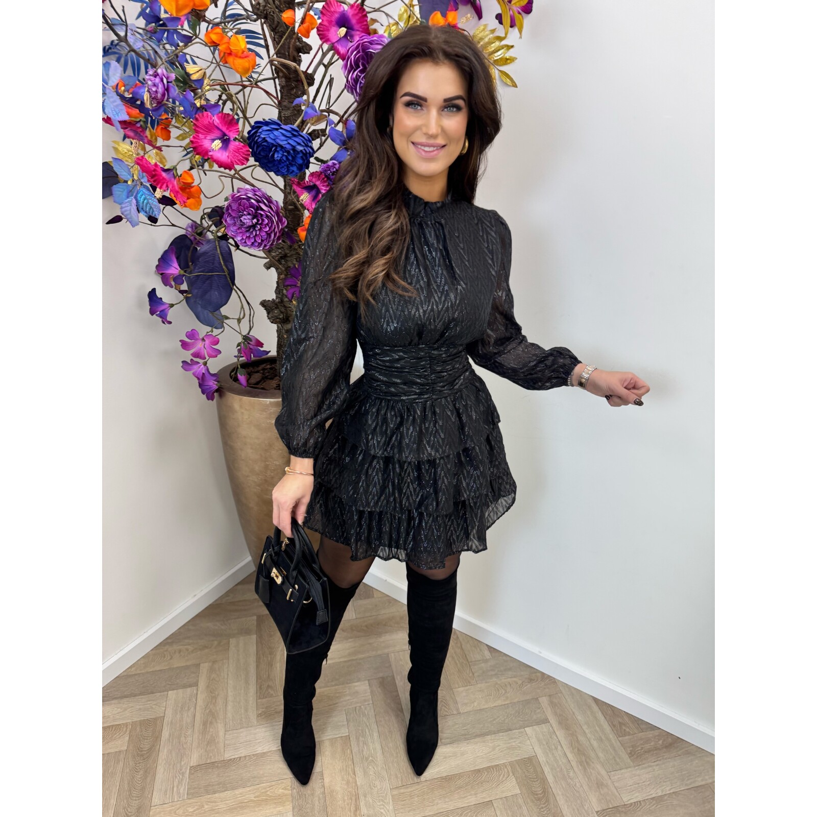 Dress Glam Rosina Black CY4446a