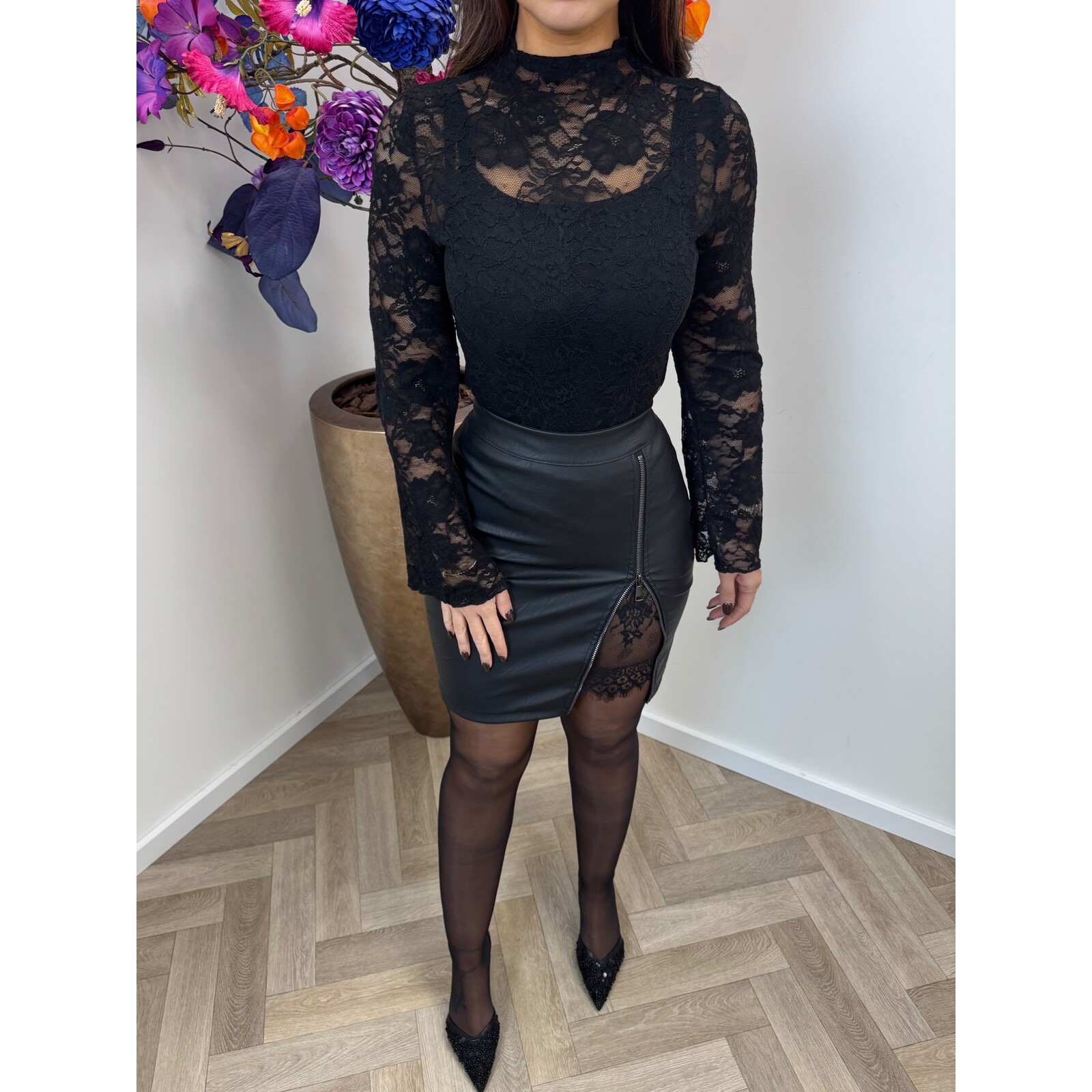 Top Lace Marie Black MCY06052