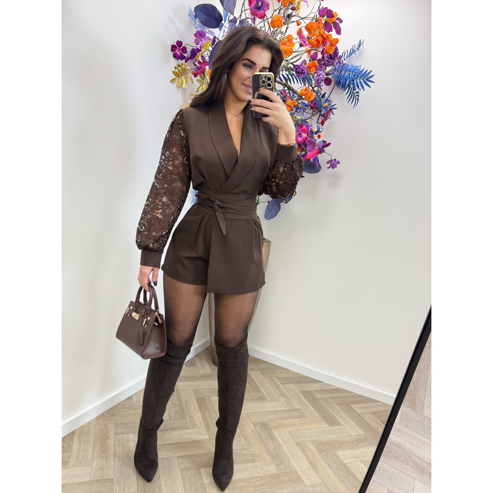 Jumpsuit Stella Lace Choco