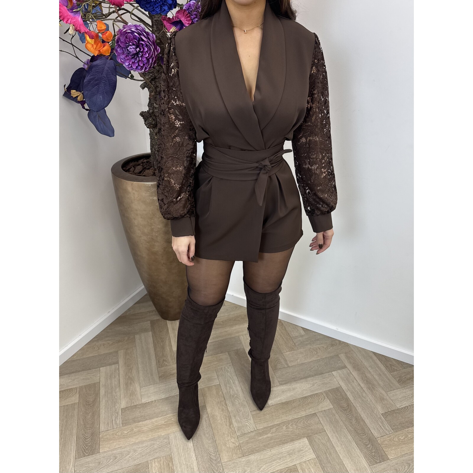 Jumpsuit Stella Lace Choco